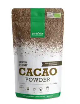 De Online Drogist Purasana cacao raw powder 200gr aanbieding