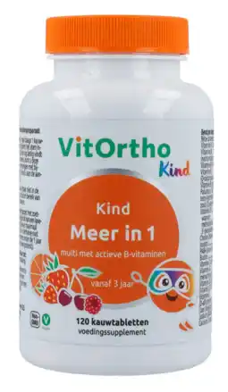 De Online Drogist Vitortho kind meer-in1 kauwtabletten 120tb aanbieding