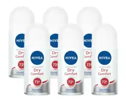 De Online Drogist Nivea dry comfort roll-on voordeelverpakking 6x50ml aanbieding