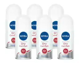 De Online Drogist Nivea dry comfort roll-on voordeelverpakking 6x50ml aanbieding