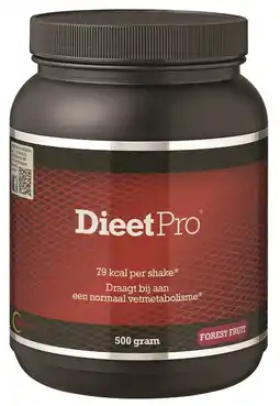 De Online Drogist Dieetpro shake - forest fruit 500gr aanbieding