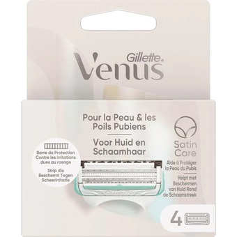 De Online Drogist Gillette venus voor huid en schaamhaar scheermesjes 4st aanbieding