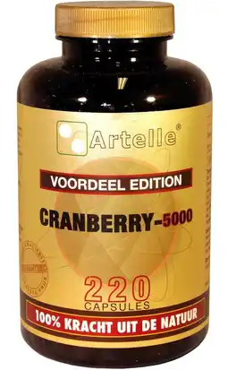 De Online Drogist Artelle cranberry 5000mg capsules 220cp aanbieding