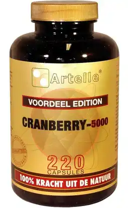 De Online Drogist Artelle cranberry 5000mg capsules 220cp aanbieding