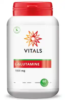 De Online Drogist Vitals l-glutamine 1000 mg capsules 60cp aanbieding