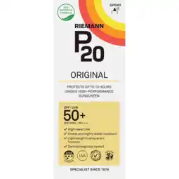 De Online Drogist Riemann p20 zonnebrand spray spf50 175ml aanbieding