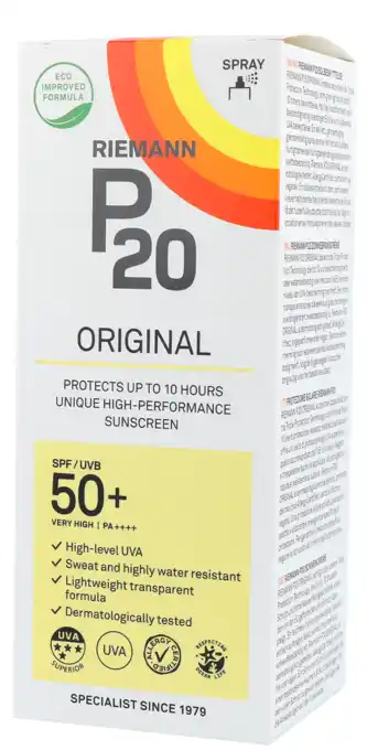 De Online Drogist Riemann p20 zonnebrand spray spf50 175ml aanbieding