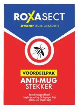 De Online Drogist Roxasect voordeelpak anti-mug stekker + 2 navullingen 2st aanbieding