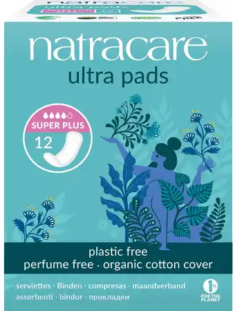 De Online Drogist Natracare ultra pads super plus maandverband 12st aanbieding