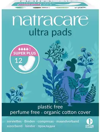 De Online Drogist Natracare ultra pads super plus maandverband 12st aanbieding