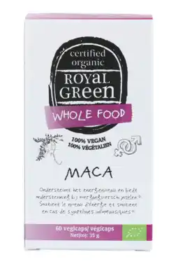 De Online Drogist Royal green maca capsules 60cp aanbieding