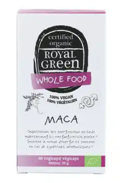 De Online Drogist Royal green maca capsules 60cp aanbieding