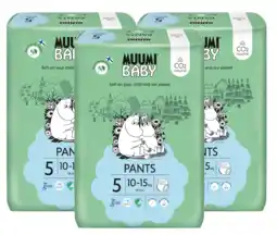 De Online Drogist Muumi baby ecologische luierbroekjes 5 maxi+ voordeelverpakking 3x38st aanbieding