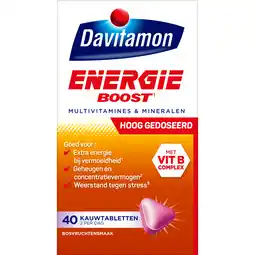 De Online Drogist Davitamon energie boost forte kauwtabletten 40ktb aanbieding