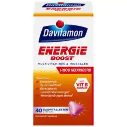 De Online Drogist Davitamon energie boost forte kauwtabletten 40ktb aanbieding