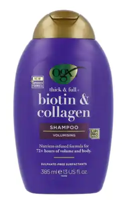 De Online Drogist Ogx thick & full biotin & collagen shampoo 385ml aanbieding