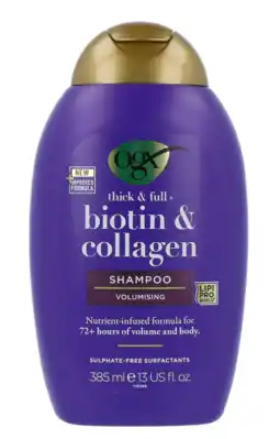 De Online Drogist Ogx thick & full biotin & collagen shampoo 385ml aanbieding