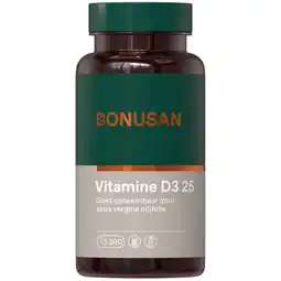 De Online Drogist Bonusan vitamine d3 25mcg/1000 ie capsules 300cp aanbieding