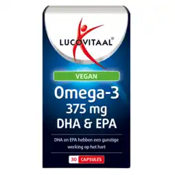 De Online Drogist Lucovitaal omega-3 vegan 375mg dha & epa capsules 30cp aanbieding