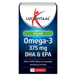 De Online Drogist Lucovitaal omega-3 vegan 375mg dha & epa capsules 30cp aanbieding