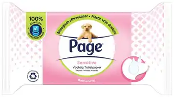 De Online Drogist Page sensitive vochtig toiletpapier 38st aanbieding