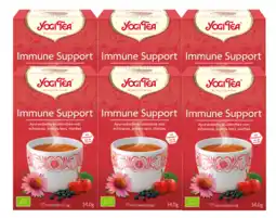 De Online Drogist Yogi tea immune support voordeelverpakking 6x17st aanbieding