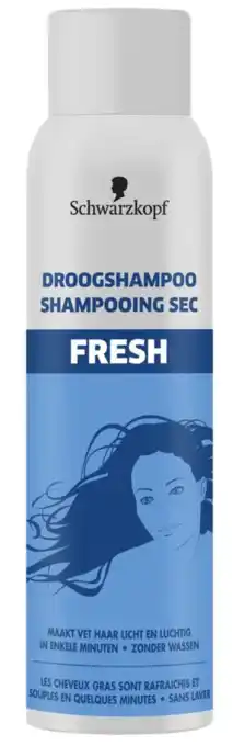De Online Drogist Schwarzkopf droogshampoo fresh 150ml aanbieding