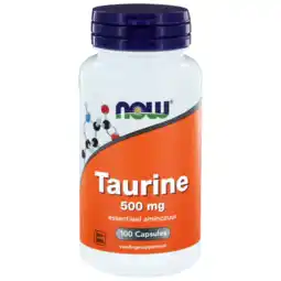 De Online Drogist Now taurine 500mg capsules 100st aanbieding