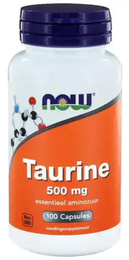 De Online Drogist Now taurine 500mg capsules 100st aanbieding