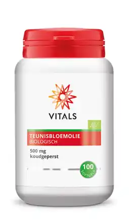 De Online Drogist Vitals teunisbloemolie biologisch softgels 100st aanbieding