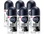 De Online Drogist Nivea men black & white invisible original roll-on voordeelverpakking 6x50ml aanbieding