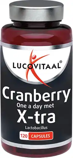 De Online Drogist Lucovitaal cranberry met x-tra lactobacillus capsules 120cp aanbieding