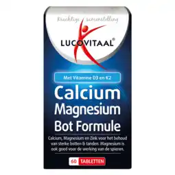 De Online Drogist Lucovitaal calcium magnesium bot formule tabletten 60tb aanbieding