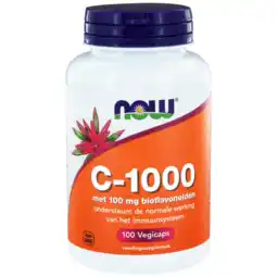 De Online Drogist Now c-1000 met 100mg bioflavonoïden capsules 100st aanbieding