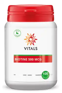 De Online Drogist Vitals biotine 500mcg capsules 100cp aanbieding