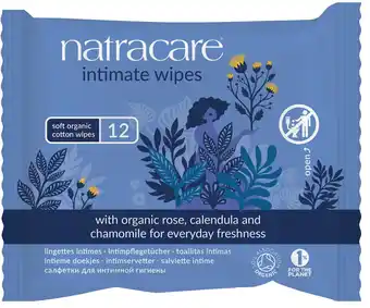 De Online Drogist Natracare intimate wipes doekjes 12st aanbieding