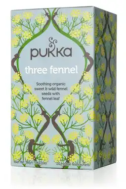 De Online Drogist Pukka three fennel thee 20zk aanbieding