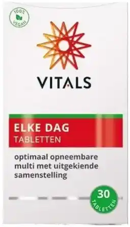De Online Drogist Vitals elke dag tabletten 30tb aanbieding