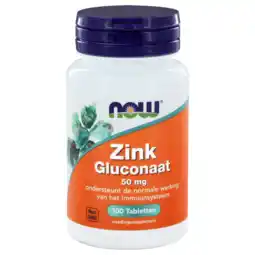 De Online Drogist Now zink gluconaat 50mg tabletten 100st aanbieding