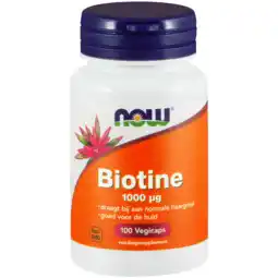 De Online Drogist Now biotine 1000mcg capsules 100vcp aanbieding