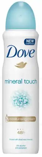 De Online Drogist Dove mineral touch deodorant spray 150ml aanbieding