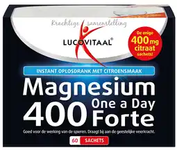 De Online Drogist Lucovitaal magnesium citraat 400 forte poeder 60st aanbieding