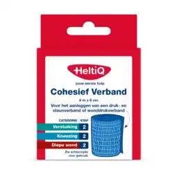 De Online Drogist Heltiq cohesief verband 4mx6cm 1st aanbieding
