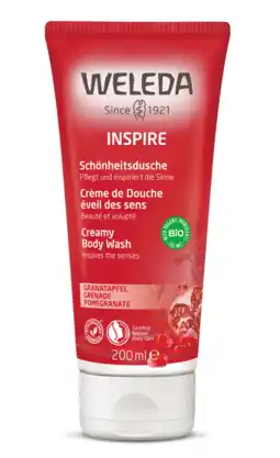 De Online Drogist Weleda granaatappel inspire douchecrème 200ml aanbieding