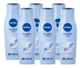 De Online Drogist Nivea classic mild care shampoo voordeelverpakking 6x250ml aanbieding