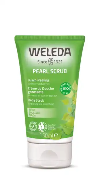 De Online Drogist Weleda berken pearl scrub douchecrème 150ml aanbieding