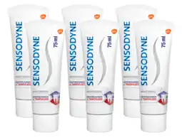 De Online Drogist Sensodyne gevoeligheid & tandvlees whitening tandpasta voor gevoelige tanden 6x75ml aanbieding