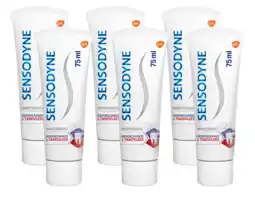 De Online Drogist Sensodyne gevoeligheid & tandvlees whitening tandpasta voor gevoelige tanden 6x75ml aanbieding