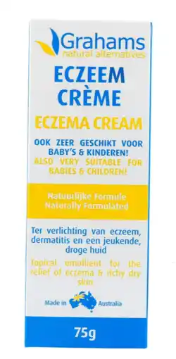 De Online Drogist Grahams eczeem crème natural kids 75gr aanbieding