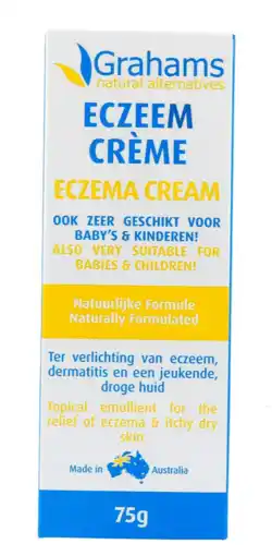 De Online Drogist Grahams eczeem crème natural kids 75gr aanbieding